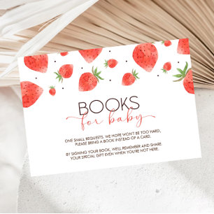 Berry Sweet Baby shower Boek Aanvraag Kaart