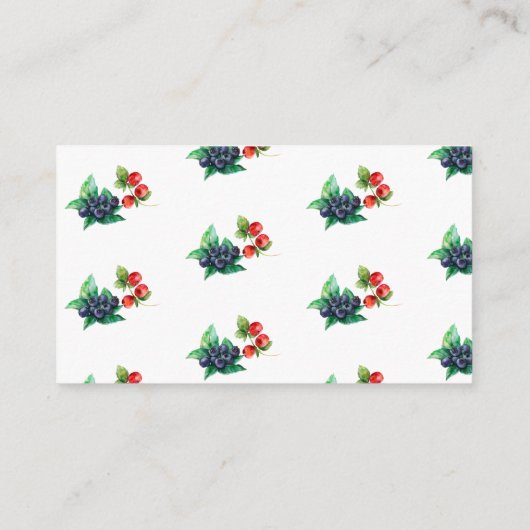 Berry Sweet Baby shower boeken voor Baby behuizing Informatiekaartje (Achterkant)