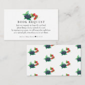 Berry Sweet Baby shower boeken voor Baby behuizing Informatiekaartje (Voorkant / Achterkant)