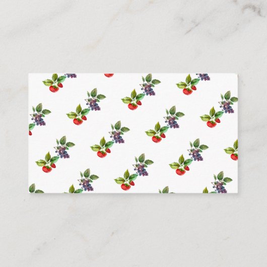 Berry Sweet Baby shower boeken voor Baby Informatiekaartje (Achterkant)