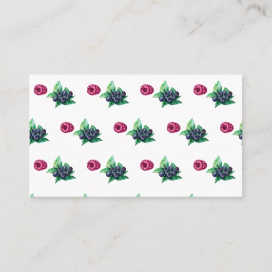 Berry Sweet Baby shower boeken voor Baby Informatiekaartje (Achterkant)