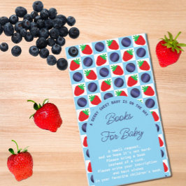Berry Sweet Baby shower boeken voor Baby Informatiekaartje