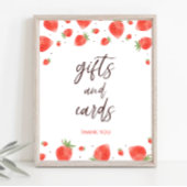 Berry Sweet Baby shower Cadeaus en Kaarten Teken Poster