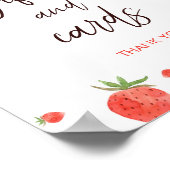 Berry Sweet Baby shower Cadeaus en Kaarten Teken Poster (Hoek)