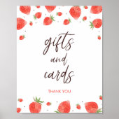 Berry Sweet Baby shower Cadeaus en Kaarten Teken Poster (Voorkant)
