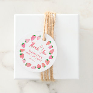 Berry Sweet Baby shower Dank je Bedankjes Labels