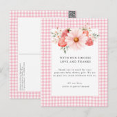 Berry Sweet Baby shower Dank je Briefkaart (Voorkant / Achterkant)