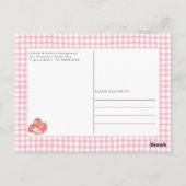 Berry Sweet Baby shower Dank je Briefkaart (Achterkant)