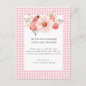 Berry Sweet Baby shower Dank je Briefkaart (Voorkant)