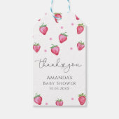 Berry Sweet Baby shower Dank je Cadeaulabel (Voorkant)