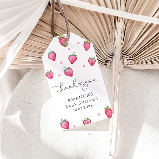 Berry Sweet Baby shower Dank je Cadeaulabel