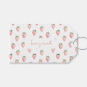 Berry Sweet Baby shower Dank je Cadeaulabel (Voorkant (Horizontaal))