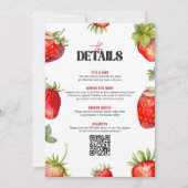 Berry Sweet Baby shower Details Bedankkaart (Voorkant)