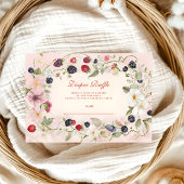 Berry Sweet Baby shower Diapper Raffle Informatiekaartje