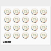 Berry Sweet Baby shower Envelope Seal Ronde Sticker (Vel)