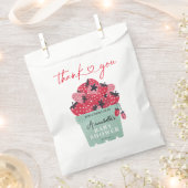 Berry Sweet Baby shower Favor Bag Strawberry Bedankzakje (Geknipt)