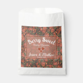 Berry Sweet Baby shower Favor Bags - Aardbeien Bedankzakje