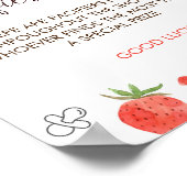 Berry Sweet Baby shower fopspeen jacht spel teken Poster (Hoek)