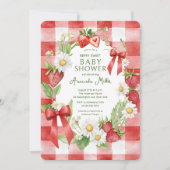 Berry Sweet Baby shower Invitation Kaart (Voorkant)
