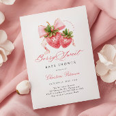Berry Sweet Baby shower Invitation Kaart