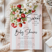 Berry Sweet Baby shower Invitation Kaart