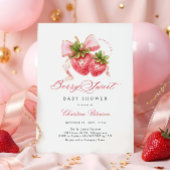 Berry Sweet Baby shower Invitation Kaart