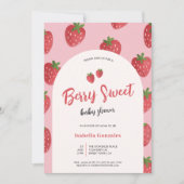 Berry Sweet Baby shower Invitation Kaart (Voorkant)