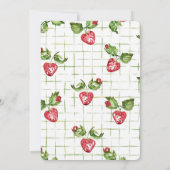 Berry Sweet Baby shower Invitation Kaart (Achterkant)