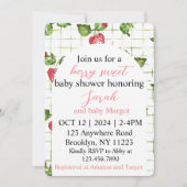 Berry Sweet Baby shower Invitation Kaart (Voorkant)
