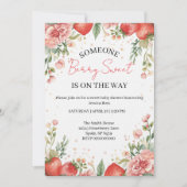 Berry Sweet Baby Shower Invitation  Kaart (Voorkant)