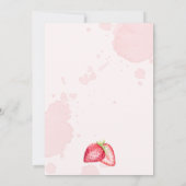 Berry Sweet Baby shower Invitation! Lieve Baby! Kaart (Achterkant)