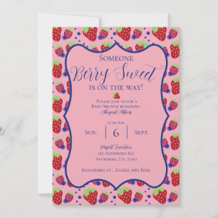Berry Sweet Baby shower Invitation Save The Date