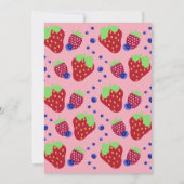 Berry Sweet Baby shower Invitation Save The Date (Achterkant)