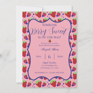 Berry Sweet Baby shower Invitation Save The Date