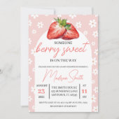 Berry Sweet Baby Shower Invite Kaart (Voorkant)