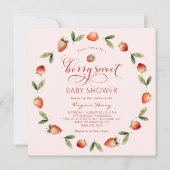 Berry Sweet Baby shower Kaart (Voorkant)