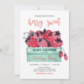 Berry Sweet Baby shower Kaart (Voorkant)