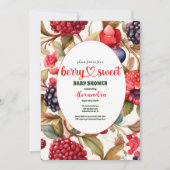 Berry Sweet Baby shower Kaart (Voorkant)