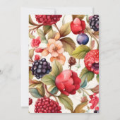 Berry Sweet Baby shower Kaart (Achterkant)