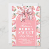 Berry Sweet Baby Shower Kaart (Voorkant)