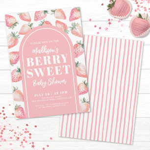 Berry Sweet Baby shower Kaart