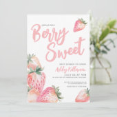 Berry Sweet Baby shower Kaart (Staand voorkant)