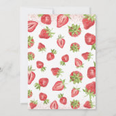 Berry Sweet Baby shower Kaart (Achterkant)