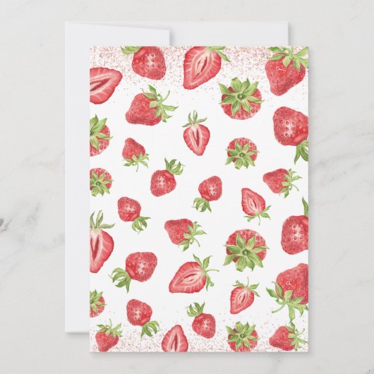 Berry Sweet Baby shower Kaart (Achterkant)