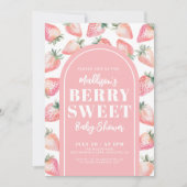 Berry Sweet Baby shower Kaart (Voorkant)