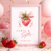 Berry Sweet Baby shower Kaarten & Geschenken Tafel Poster