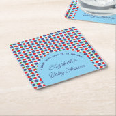 Berry Sweet Baby shower Kartonnen Onderzetters (Schuin)