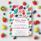 Berry Sweet Baby shower Kleurrijke Fruit Summer Kaart