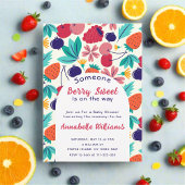 Berry Sweet Baby shower Kleurrijke Fruit Summer Kaart