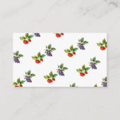 Berry Sweet Baby shower Luier Raffle Informatiekaartje (Achterkant)